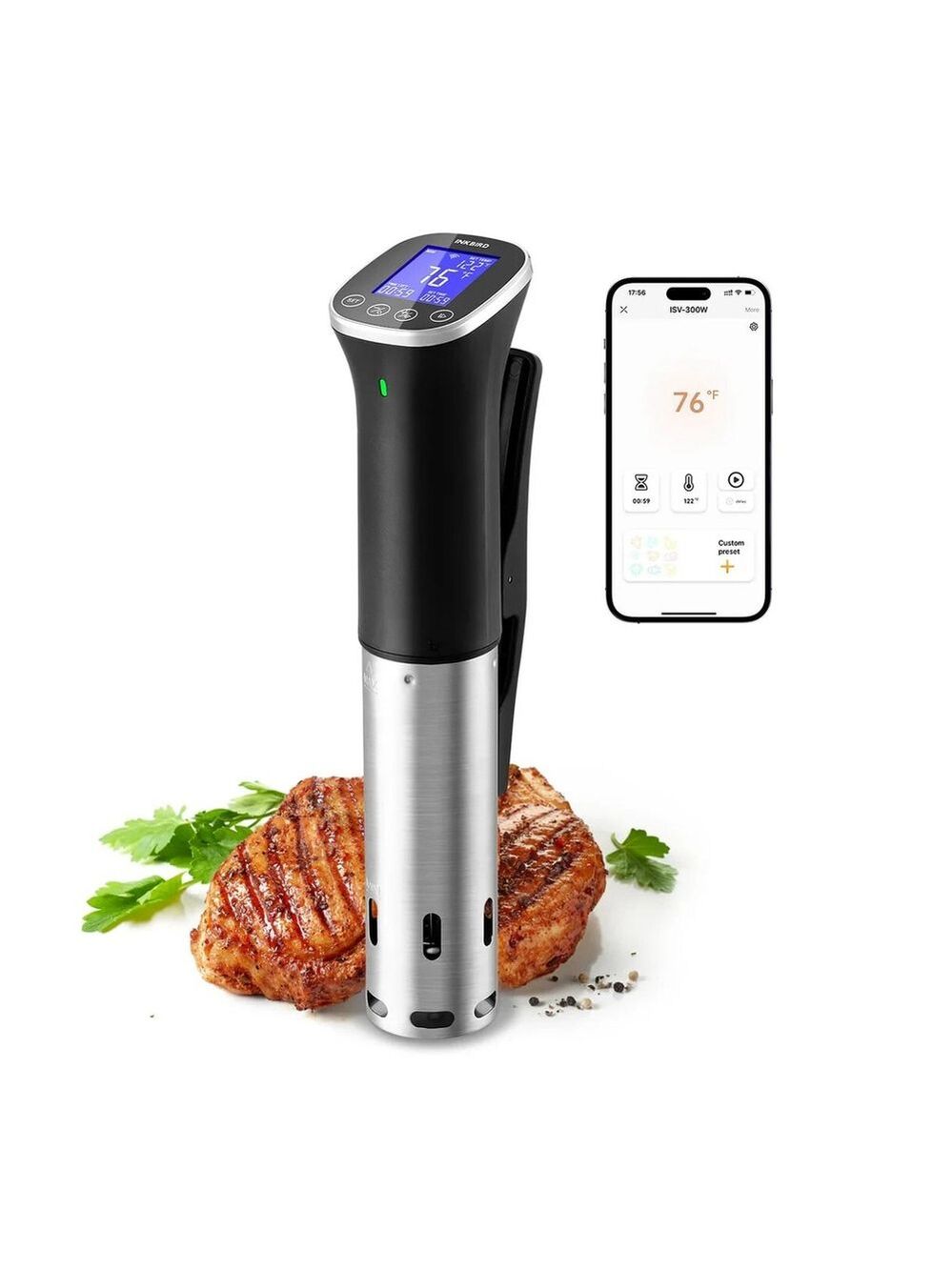 Inkbird WIFI Sous Vide Cooker ISV-300W, 1000 Watts Sous-Vide Machine